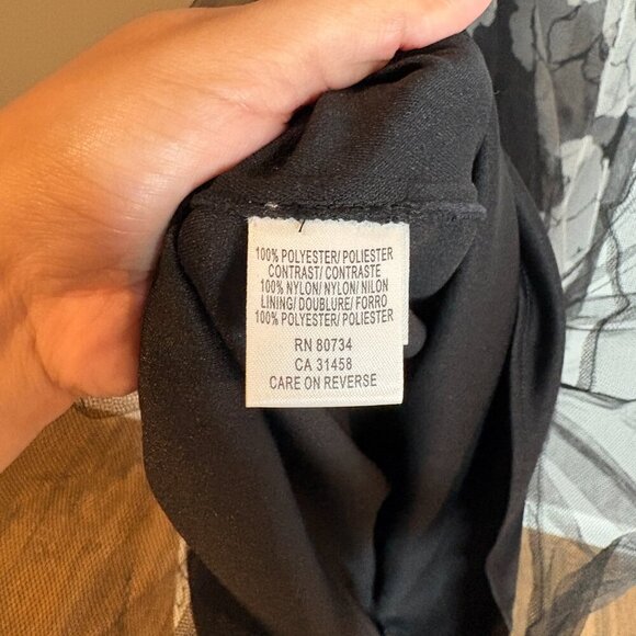 Y2K Vintage BCBG MaxAzria black and white beaded tulle dress - Picture 4 of 6